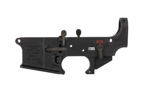 The MARS-L stripped lower receiver features color filled safety selector markings